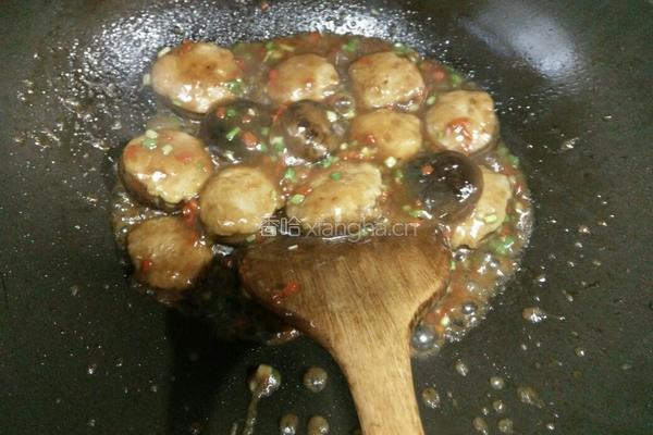 香菇酿肉的做法图解9
