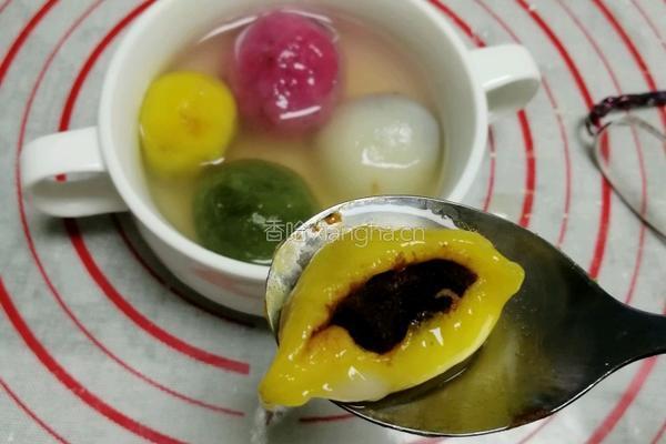 彩色汤圆的做法图解9