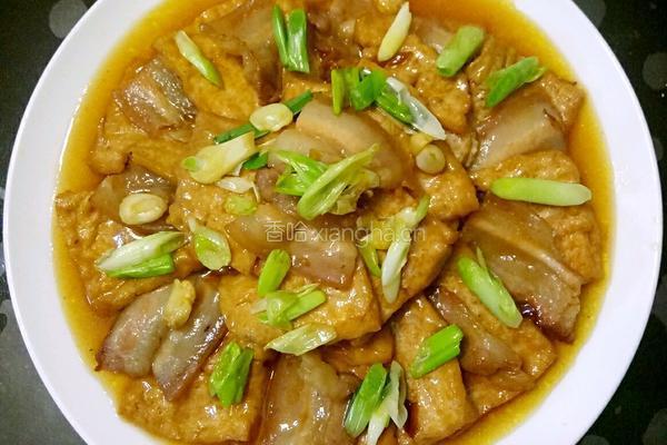 鲁菜大师蒋家菜五花肉烧豆腐的做法图解5
