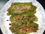 香辣虎皮椒包肉的做法[图]
