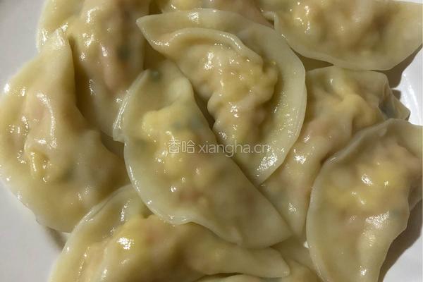 虾仁干贝鸡蛋饺的做法图解6