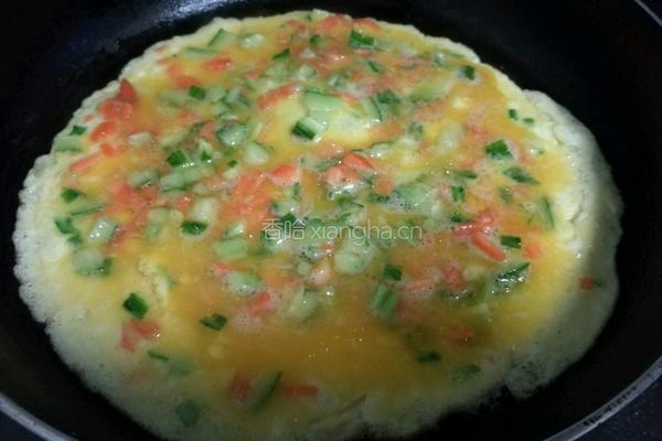 杂蔬鸡蛋饼的做法图解5