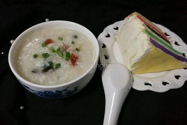 皮蛋瘦肉粥的做法图解6