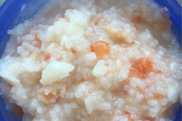 番茄龙利鱼宝宝米粥的做法图解5