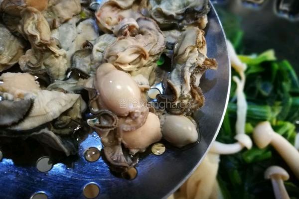 菠菜拌牡蛎的做法图解5