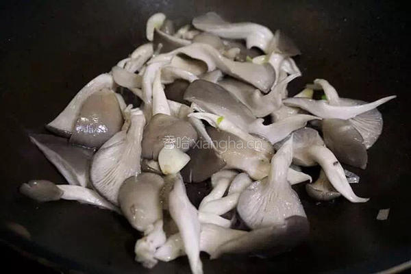 平菇尖椒炒腊肉的做法图解6