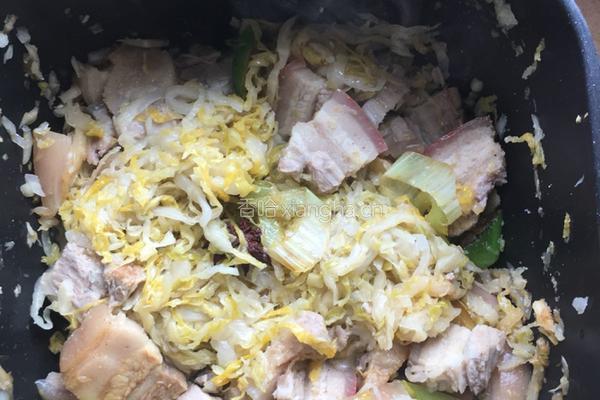 酸菜炖粉条炖猪肉的做法图解3