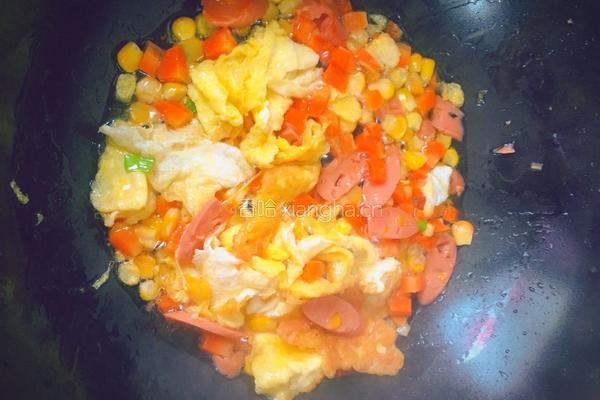 火龙果炒饭的做法图解7