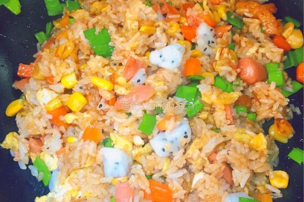 火龙果炒饭的做法图解11