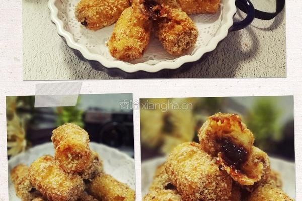 巧克力香蕉酥的做法图解1
