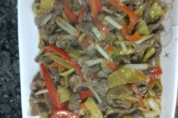 泡椒牛肉丝的做法图解3