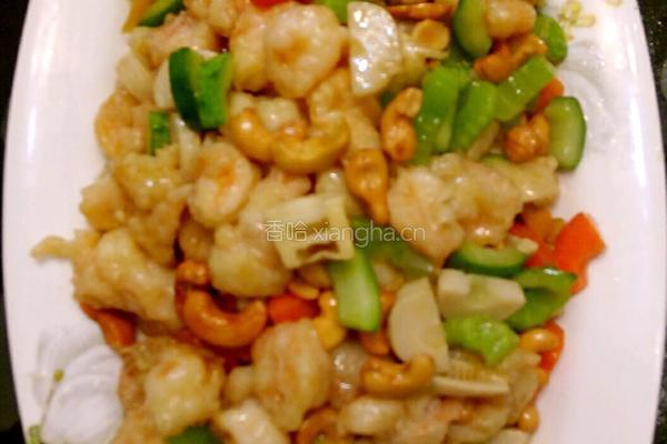 鲁菜大师孔府菜系蒋家菜腰果虾仁的做法图解8