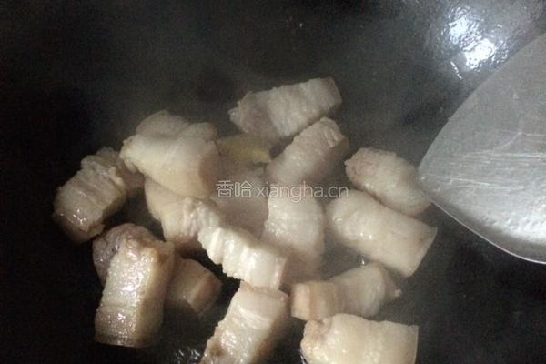 豆角干烧肉的做法图解3