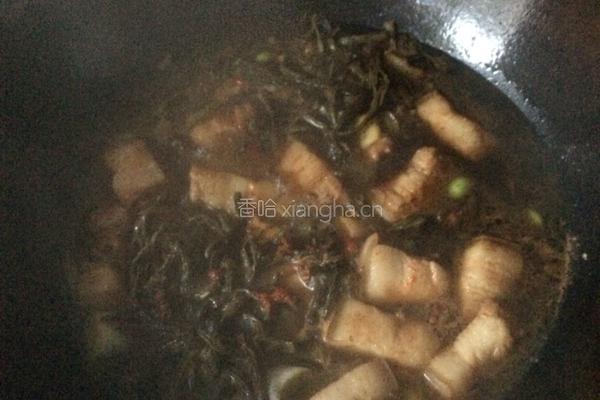 豆角干烧肉的做法图解5