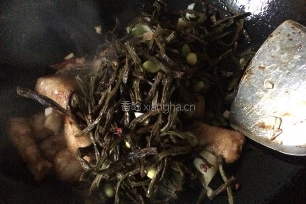 豆角干烧肉的做法图解4