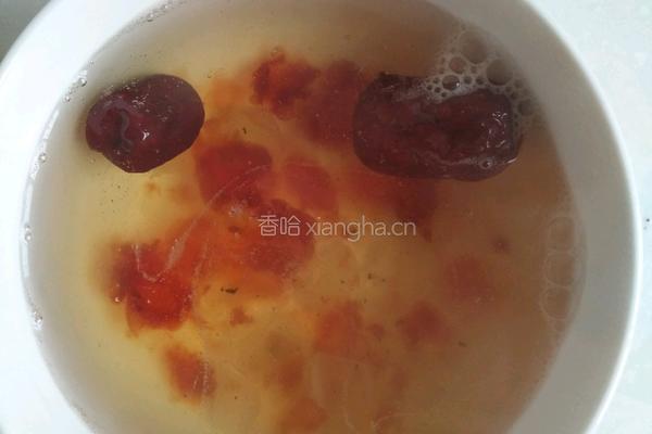 皂角米雪燕桃胶羹