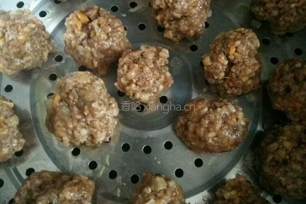 家常蒸肉丸的做法图解5