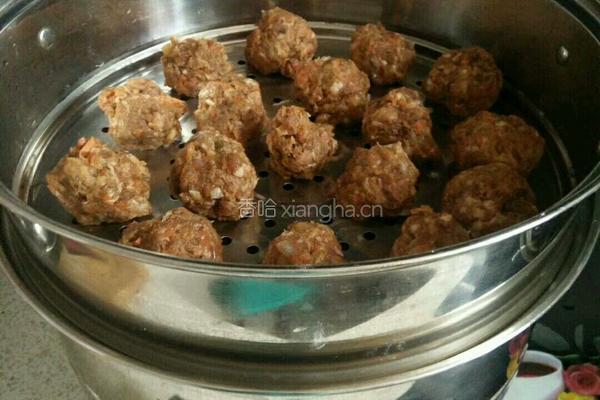 家常蒸肉丸的做法图解7