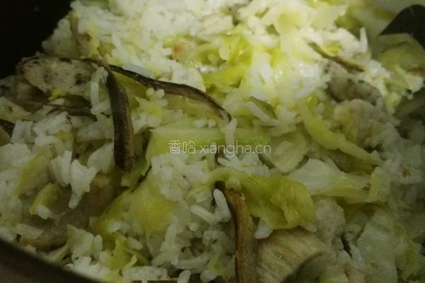 鱼干包菜咸饭(菜饭)的做法图解7