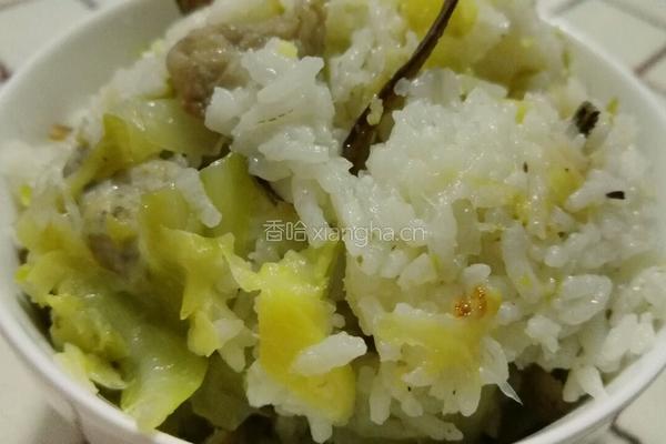 鱼干包菜咸饭（菜饭）的做法图解8
