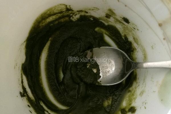 菠菜粉水果蛋糕的做法图解2