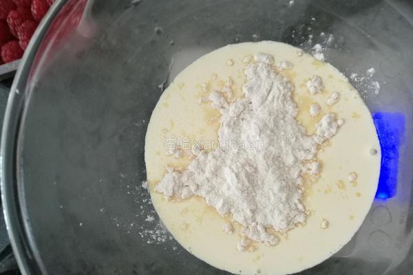 菠菜粉水果蛋糕的做法图解3