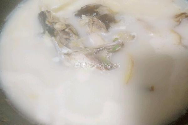 奶香查干湖鱼头汤的做法图解6