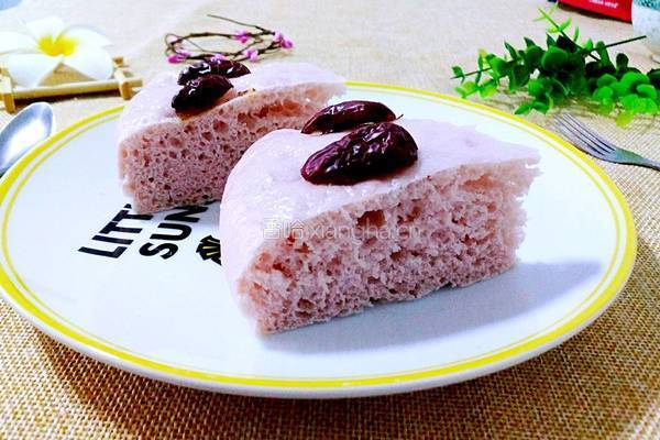 紫薯发糕的做法图解12
