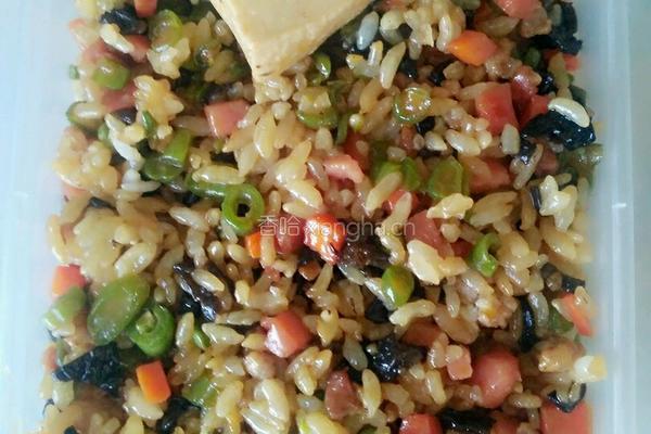 烤箱版烤什锦饭一一不一样滴炒饭的做法图解6