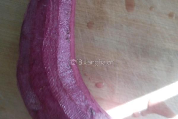 紫薯豆沙馅馒头的做法图解1