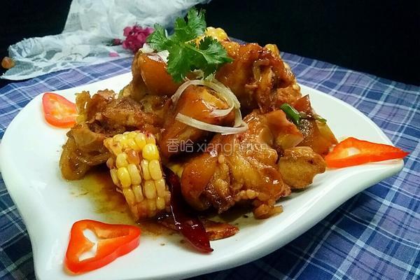 红烧玉米猪蹄的做法图解14