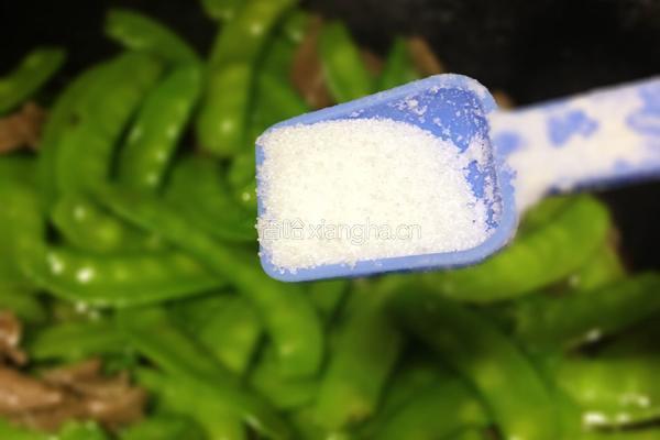 荷兰豆炒牛柳的做法图解7
