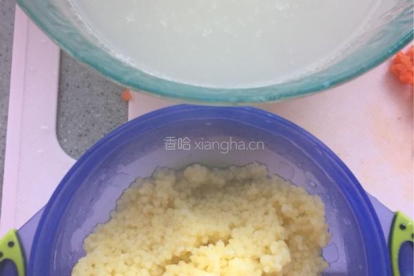 小米珍珠疙瘩汤的做法图解4