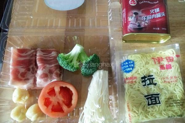 快手火锅拉面的做法图解1