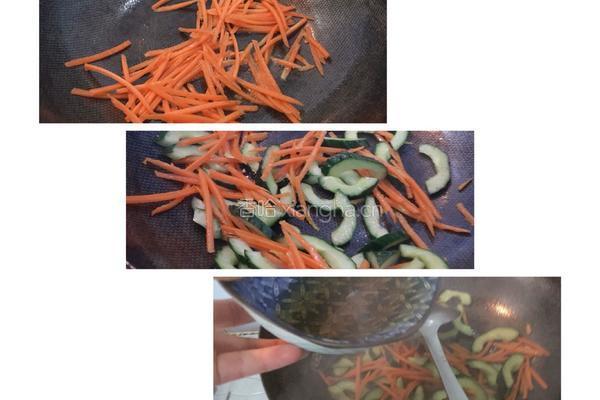 红绿配炒核桃的做法图解6