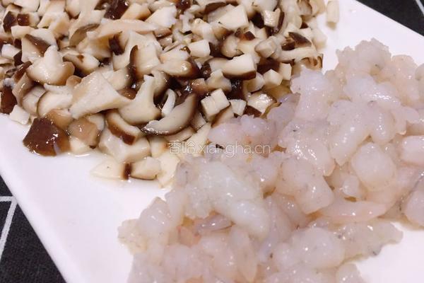 香菇虾仁肉粒烧卖的做法图解5