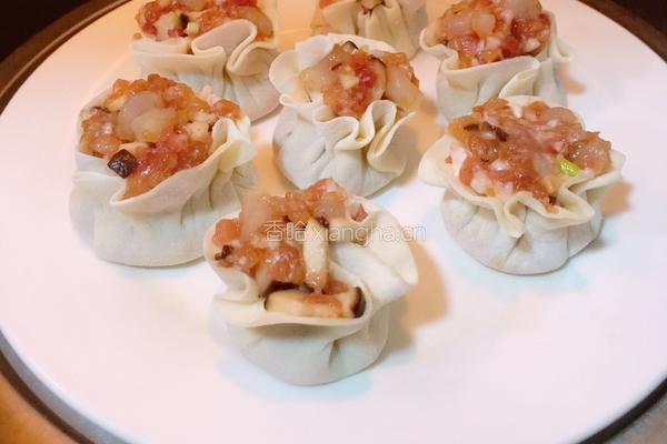 香菇虾仁肉粒烧卖的做法图解10