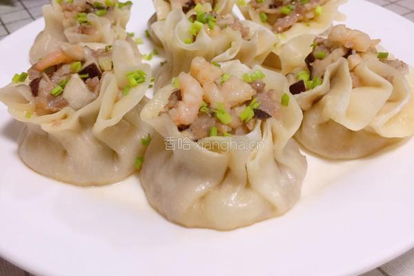 香菇虾仁肉粒烧卖的做法图解11