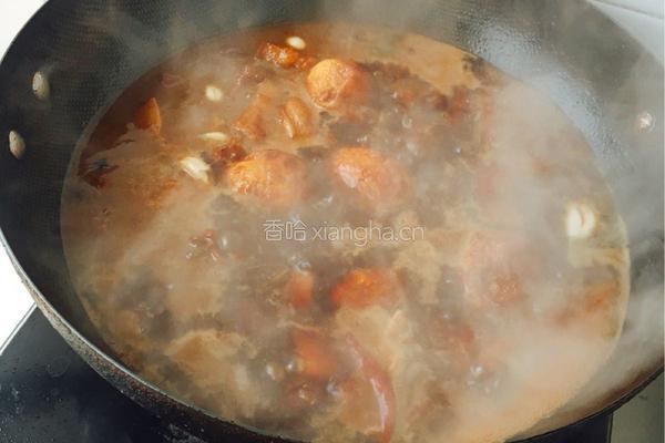 虎皮鸡蛋炖红烧肉的做法图解13