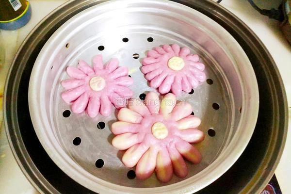 紫薯花馒头的做法图解17