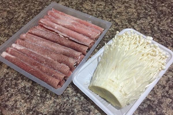 肥牛金针卷的做法图解1