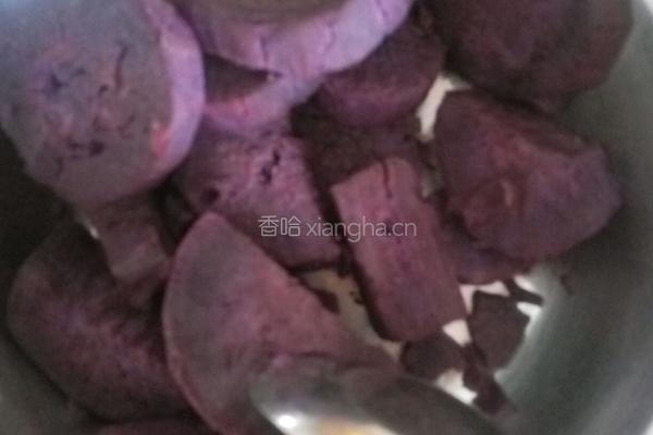 紫薯豆沙馅馒头的做法图解4
