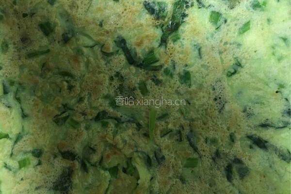 菠菜虾皮鸡蛋饼的做法图解9
