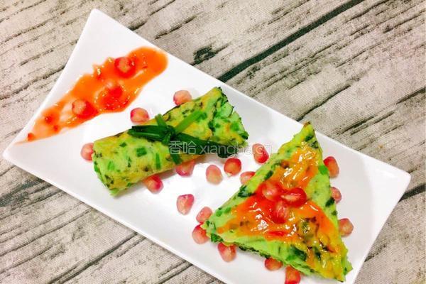 菠菜虾皮鸡蛋饼的做法图解10