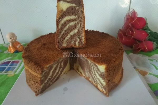 七寸斑马纹蛋糕的做法图解31