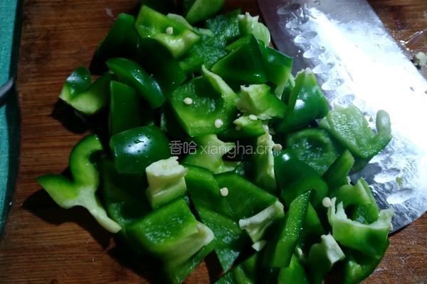 香菇炒圆椒的做法图解4