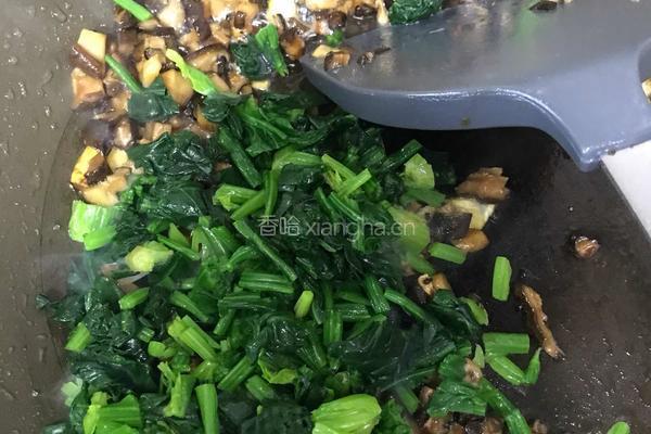 香菇菠菜的做法图解13