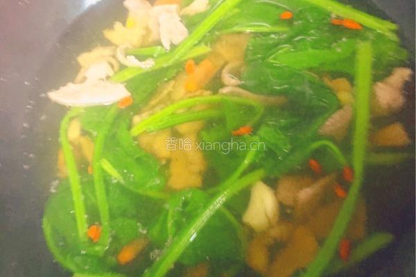 菠菜猪肝汤的做法图解10