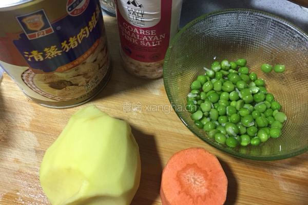 清蒸猪肉什锦饭的做法图解1