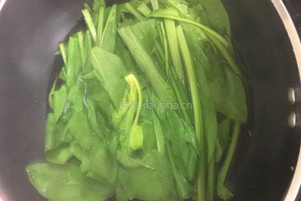 菠菜拌肝尖的做法图解8